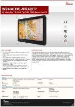 24" Intel® Core™ i51335U Flat PCAP ECDIS Marine Panel PC W24IAD3SMRA2FP