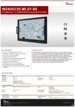 24" Intel® Core™ i7-1265UE Defence Console Rack Panel PC W24IAD3S-MLS1-89 -1