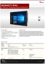 24" Intel® Core™ i9/i7/i5/i3 (Alder Lake S) Front IP65 Panel PC W24IAD7T-IPA2-1
