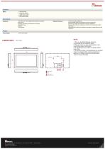 24" IP65 Stainless Resistive Chassis Display W24L100-65A2-2