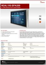 24" IP69K Stainless PCAP Chassis Display W24L100-SPA269
