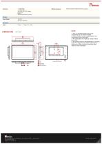 24" Multi Touch Panel Mount Display W24L100-PPA2-2