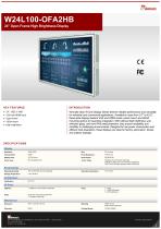 24” Open Frame High Brightness Display W24L100-OFA2HB-1