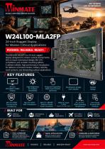 24" PCAP Rack Mount Defence Display W24L100-MLA2FP
