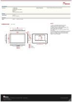 24" PCAP Touch Panel Mount Display W24L100-EHC1OD-2