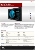 27” 4K UHD Chassis Defence Display M270TF-MIL