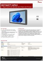 27" Edge AI Panel PC with Intel® Alder Lake S / Raptor Lake S Processor W27IAD7T-GPA1-1