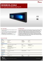 28.6" Intel® Celeron® N2930 Bar Type Panel PC W28IB3S-CHA2-1