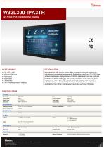 32" Front IP65 Transflective Display  W32L300-IPA3TR -1
