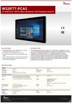 32" Intel® Core™ i3/i5/i7 Coffee Lake Refresh, PCAP Standalone Panel PC W32IF7T-PCA3