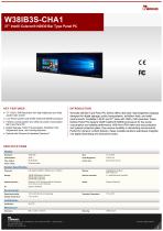 37" Intel® Celeron® N2930 Bar Type Panel PC W38IB3S-CHA1-1
