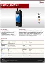 4" Multi-mode PoC Radio with Barcode Reader P400M9-DMRBH-1