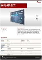 43” Open Frame Touch Monitor W43L300-OFA1-1