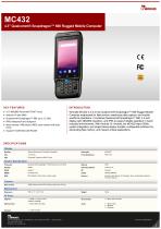 4.3" Qualcomm® Snapdragon™ 660 Rugged Mobile Computer MC432-1