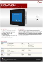 5.7" NXP i.MX6 Front IP65 Touchscreen Panel PC R05FA3S-IPD1-1