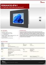 6.5” Intel® Twin Lake N150 Front IP65 Panel PC R06IAN3S-IPA1-1