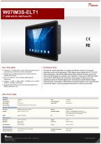 7" ARM A53 EL HMI Panel PC W07IM3S-ELT1-1