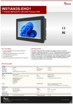 7" E Series HMI Panel PC with Intel® Processor N150 W07IAN3S-EHO1-1