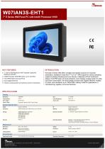 7" E Series HMI Panel PC with Intel® Processor N150 W07IAN3S-EHT1-1