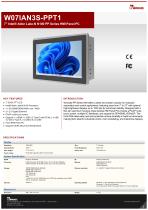 7” Intel® Alder Lake-N N150 PP Series HMI Panel PC W07IAN3S-PPT1-1