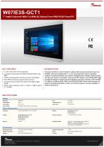 7" Intel® Celeron® N6211 G-WIN GC-Series Front IP65 PCAP Panel PC W07IE3S-GCT1-1