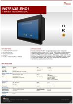 7" NXP i.MX6 E Series HMI Panel PC W07FA3S-EHO1-1