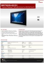 7" Qualcomm Snapdragon™ 660 G-WIN GC-Series Front IP65 PCAP Panel PC W07IQ3S-GCO1
