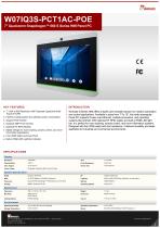 7" Qualcomm Snapdragon™ 660 S Series HMI Panel PC W07IQ3S-PCT1AC-POE
