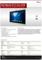7" S Series HMI Panel PC with ARM A78 + A55 Processor W07MG3S-PCT1AC-POE