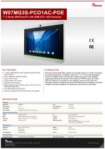 7" S Series HMI Panel PC with ARM A78 + A55 Processor W07MG3S-PCO1AC-POE
