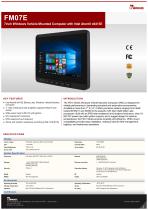 7inch Windows Vehicle Mounted Computer with Intel Atom® x6413E FM07E