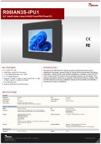8.4” Intel® Twin Lake N150 Front IP65 Panel PC R08IAN3S-IPU1-1
