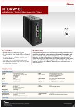 AI DIN Rail Box PC with NVIDIA® Jetson Orin™ Nano NTDRW100-1