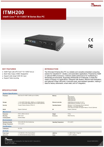 Intel® Core™ i5-1135G7 M Series Box PC ITMH200