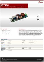 Isolated 10~60V to 12V 40W DC/DC Converter Module IRT40C-1