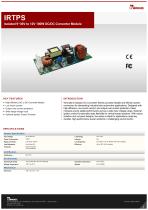Isolated 9~36V to 12V 100W DC/DC Converter Module IRTPS-1