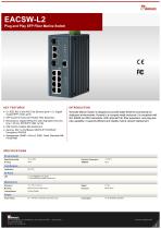 Plug and Play SFP Fiber Marine Switch EACSW-L2