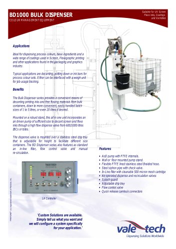 Single Ingredient Bulk Dispenser with Automatic Option