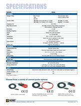 8230 with AmpFlex SR193-36 Single-Phase Power Quality Analyzers - 9