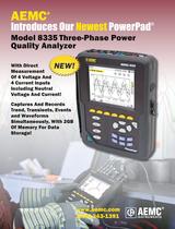 8335 with MN93-BK Three-Phase Power Quality Analyzers - 1