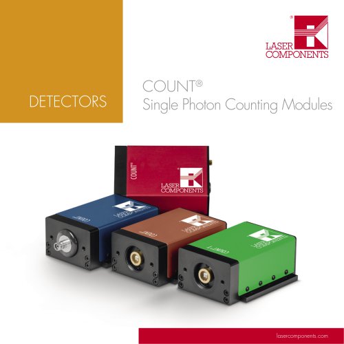 Single Photon Counting Module COUNT Series LASER COMPONENTS PDF 