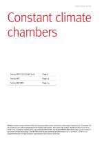 Constant climate chambers  KBF-S ECO| KBF | KBF PRO series-3