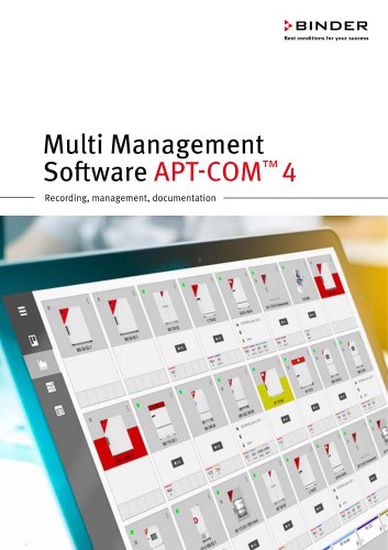 Multi Management Software APT-COM&trade; 4  Recording, management, documentation