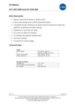 UV LOG USB and UV LOG 485 - 2