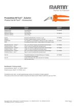 producktlist M-Tech®- Zubehör