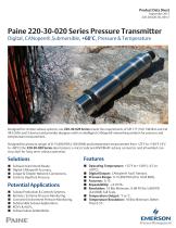 220-30-020 Series CANopen® Pressure and Temperature Transmitter - 1