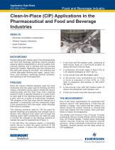 Clean-in-Place Pharmaceutical and Food & Beverage Industries - 1