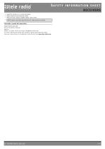 SAFETY INFORMATION SHEET RECEIVERS-4