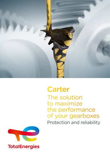 Carter : The solution to maximise the performance of your gearboxes