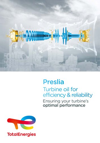 Preslia Turbine oil for efficiency & reliability